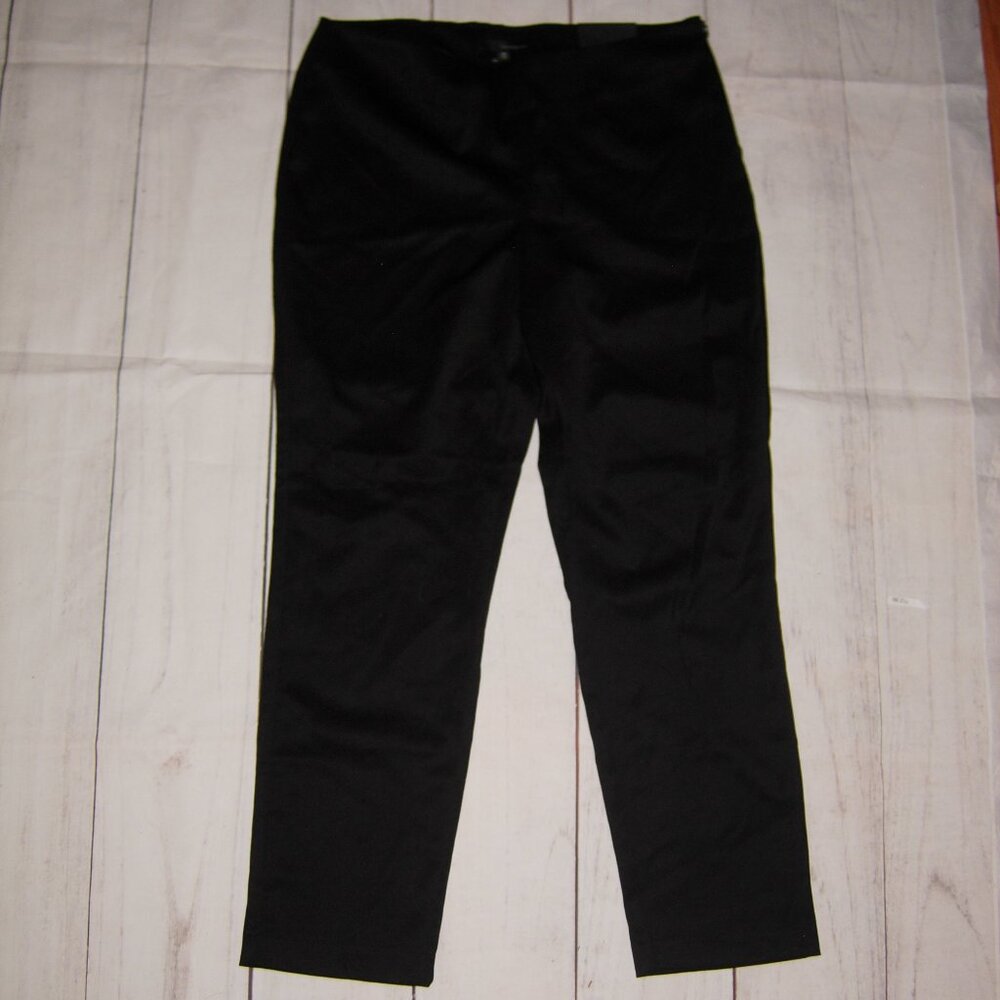 harve benard Black Classic Side Zip Ankle Pants 12